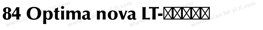 84 Optima nova LT字体转换